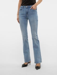 Vero Moda VMFLASH Flared Fit Jeans -Light Blue Denim - 10302479