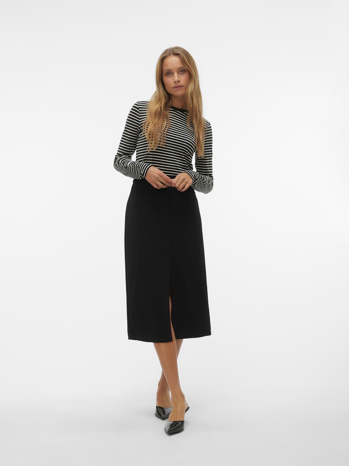 Vero Moda VMCUBA Long skirt -Black - 10302484