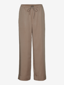 Vero Moda VMTIRA Hög midja Byxor -Silver Mink - 10302599