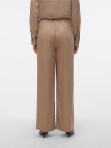 Vero Moda VMTIRA Hög midja Byxor -Silver Mink - 10302599