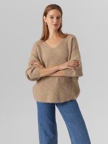 Vero Moda VMJULIE Trøje -Silver Mink - 10302656