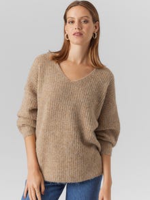 Vero Moda VMJULIE Trøje -Silver Mink - 10302656