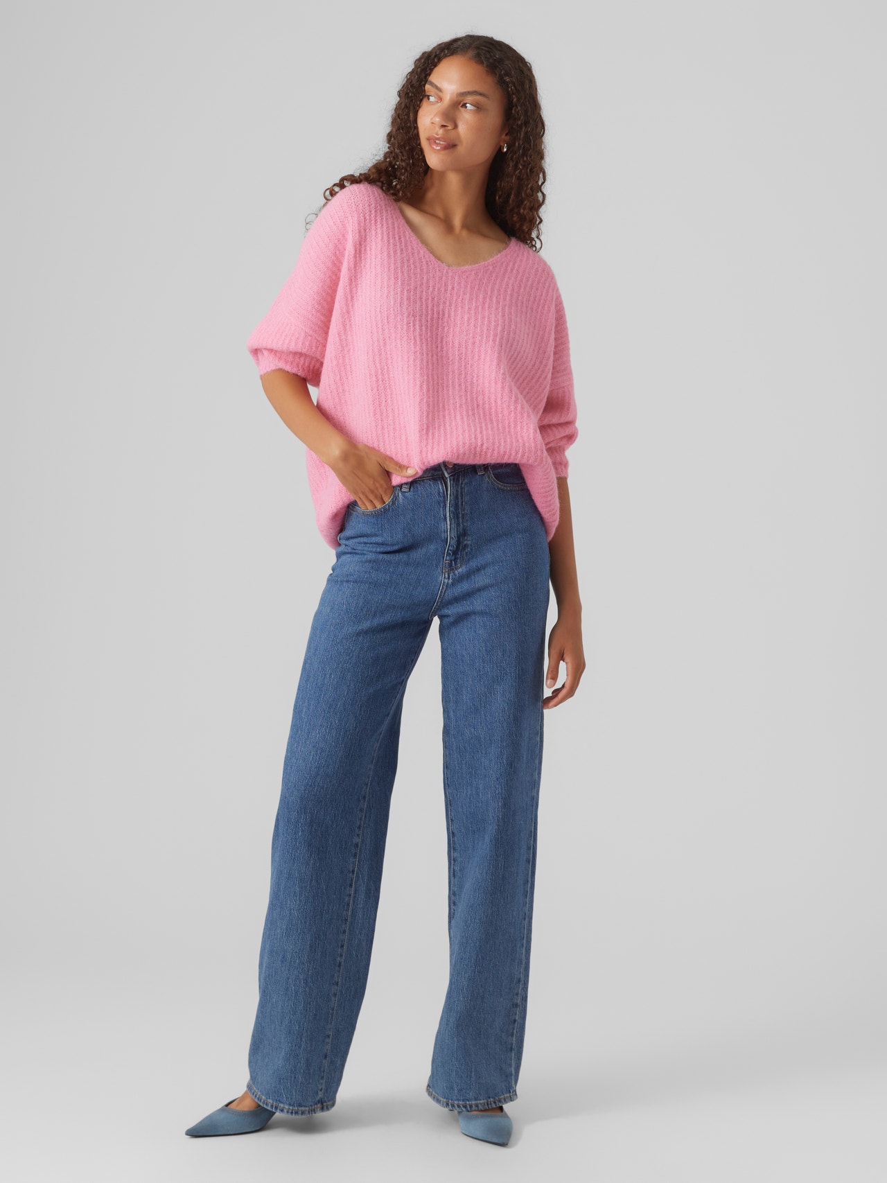 Vero Moda VMJULIE Pullover -Sachet Pink - 10302656
