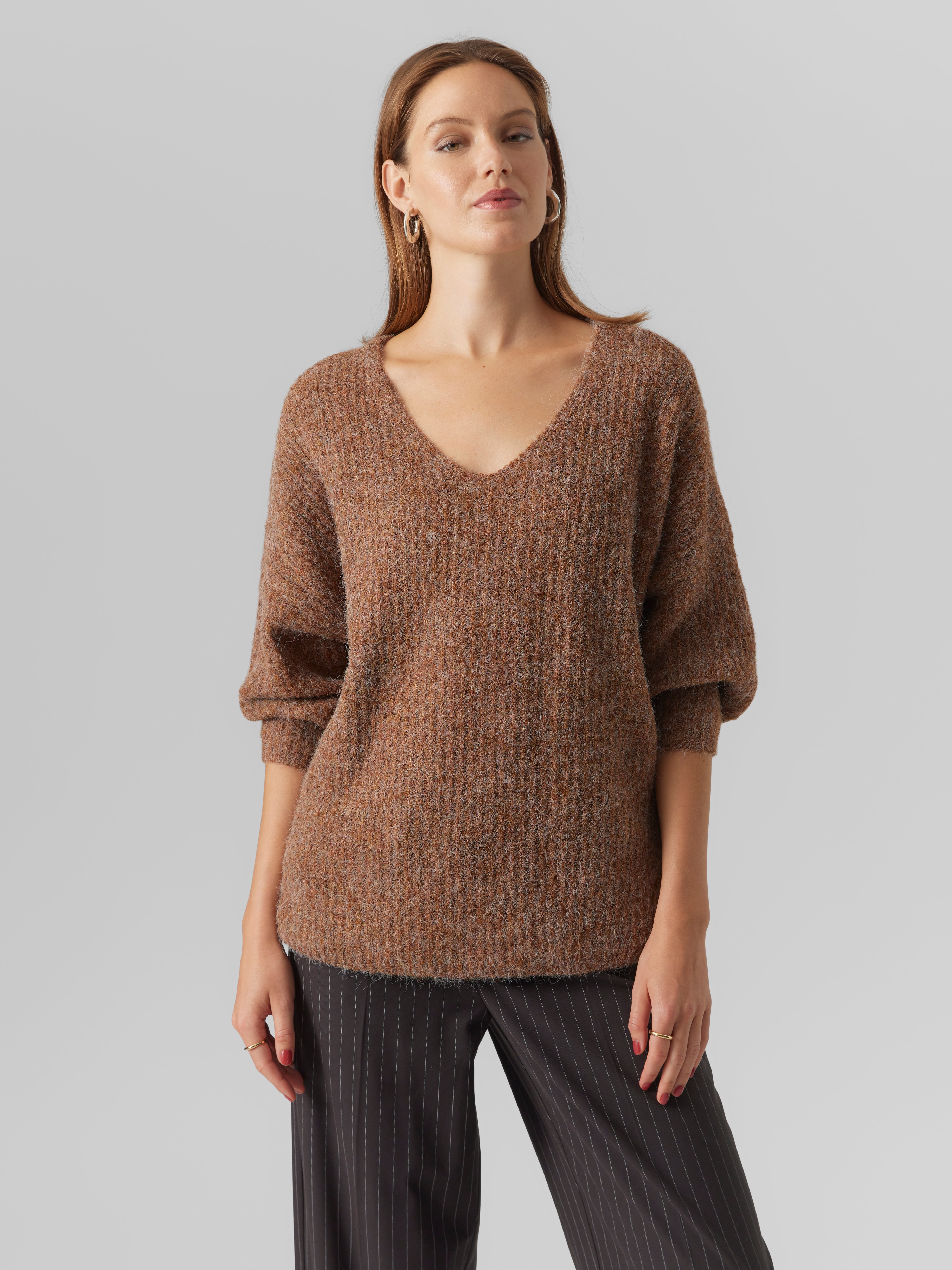 VMJULIE Pullover | Dunkelbraun | Vero Moda®
