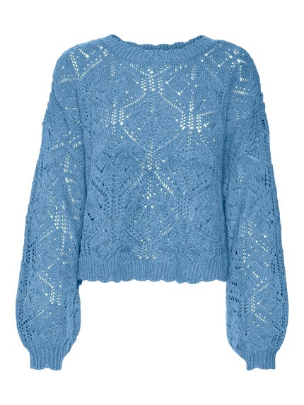Vero Moda VMELISA LS O-NECK GA EP - Trui - reseda melange/mintgroen Vero Moda VMELISA LS O-NECK GA EP - Trui - reseda melange/mintgroen