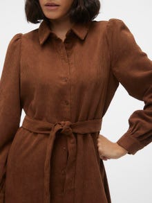 Vero Moda VMSOYE Midi dress -Downtown Brown - 10302690
