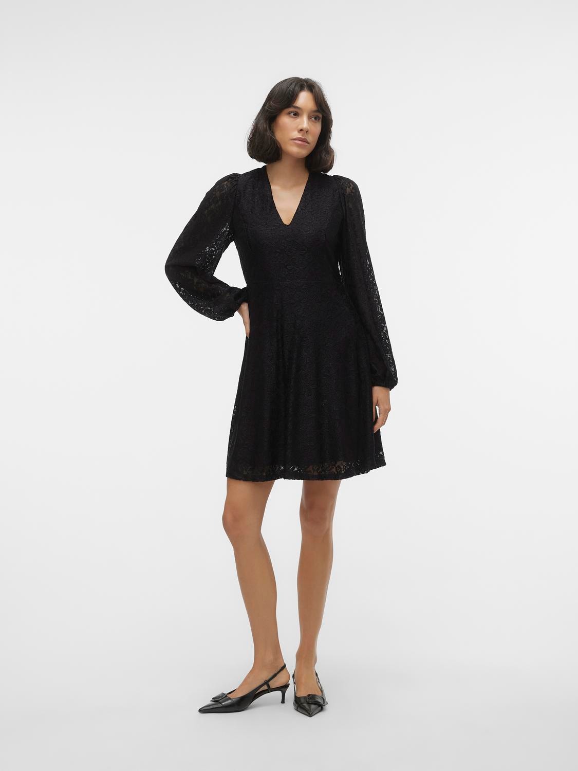 Vero Moda VMBELLIE Krótka sukienka -Black - 10302700