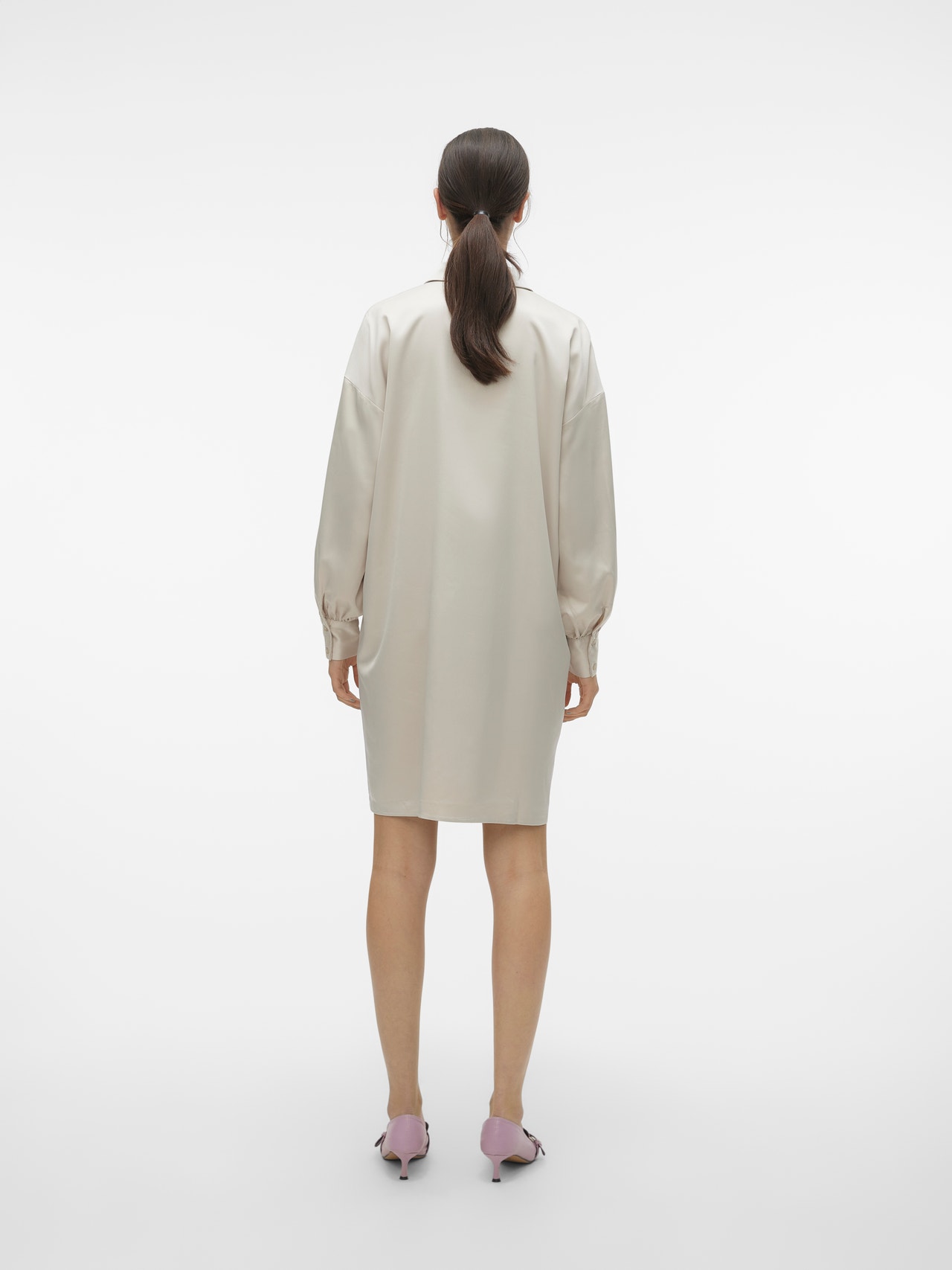Vero Moda VMMERLE Short dress -Pumice Stone - 10302719