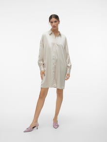 Vero Moda VMMERLE Kort kjole -Pumice Stone - 10302719