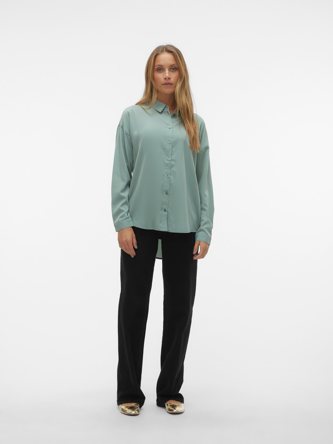 Vero Moda VMKIRA Skjorte -Chinois Green - 10302721