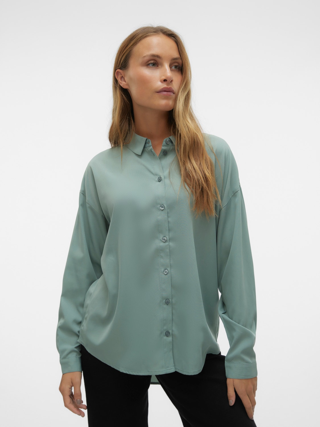 Vero Moda VMKIRA Shirt -Chinois Green - 10302721