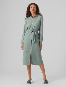Vero Moda VMKIRA Sukienka midi -Chinois Green - 10302722