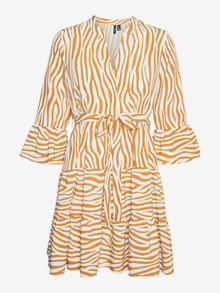 Vero Moda VMZERA Trumpa suknelė -Buckthorn Brown - 10302729