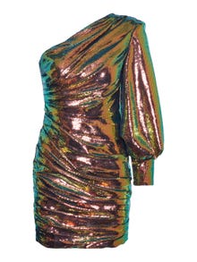 Vero Moda SOMETHINGNEW X LAME COBAIN Krótka sukienka -Rich Gold - 10302730