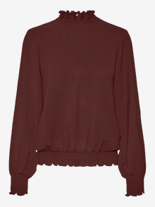 Vero Moda VMALVA Tops -Bitter Chocolate - 10302759
