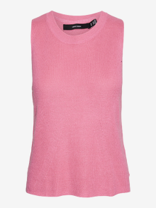 Vero Moda Ümmargune kaelus Pullover -Pink Cosmos - 10302790