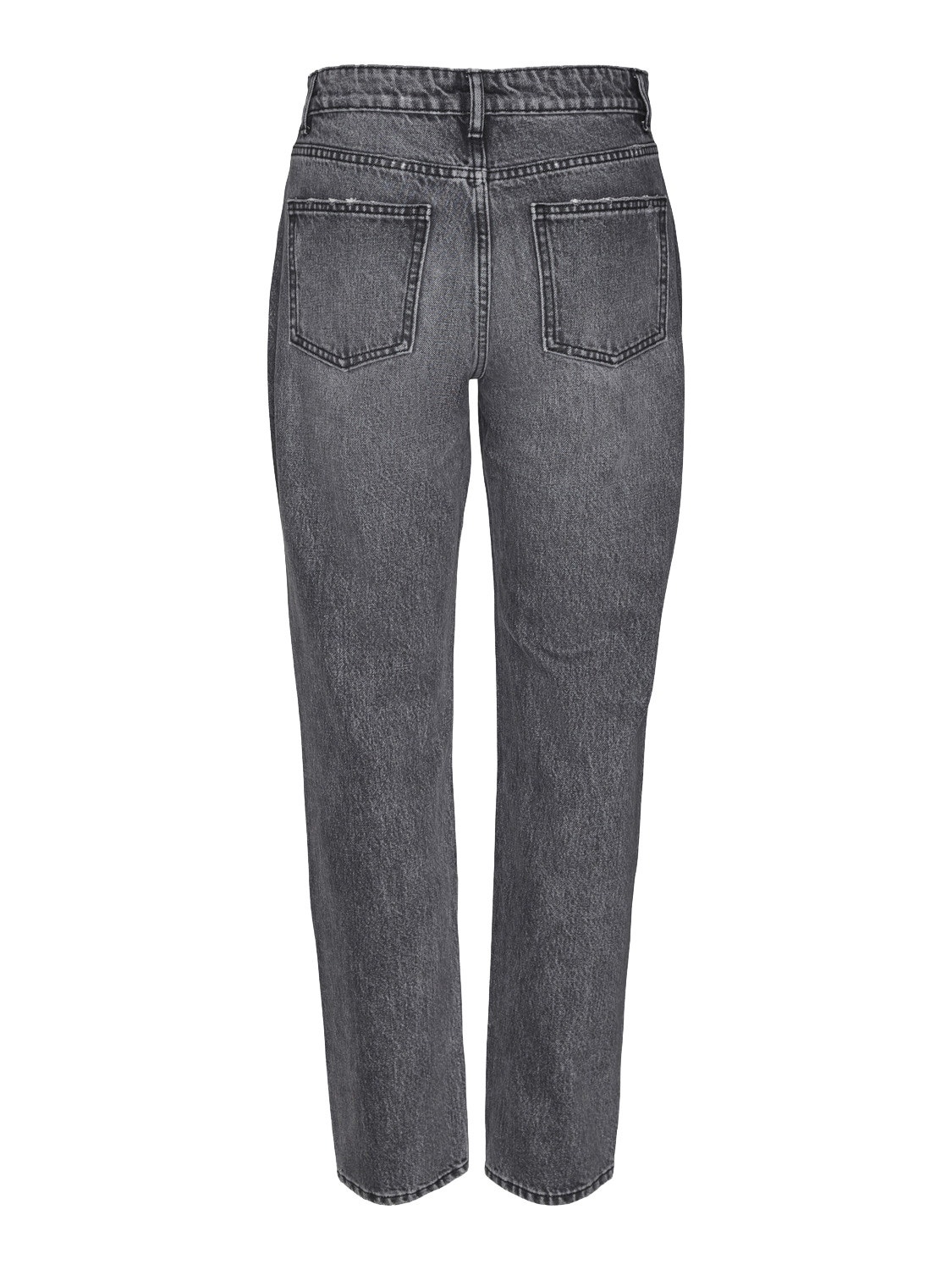 Vero Moda VMHAILEY Hög midja Rak passform Jeans -Medium Grey Denim - 10302819