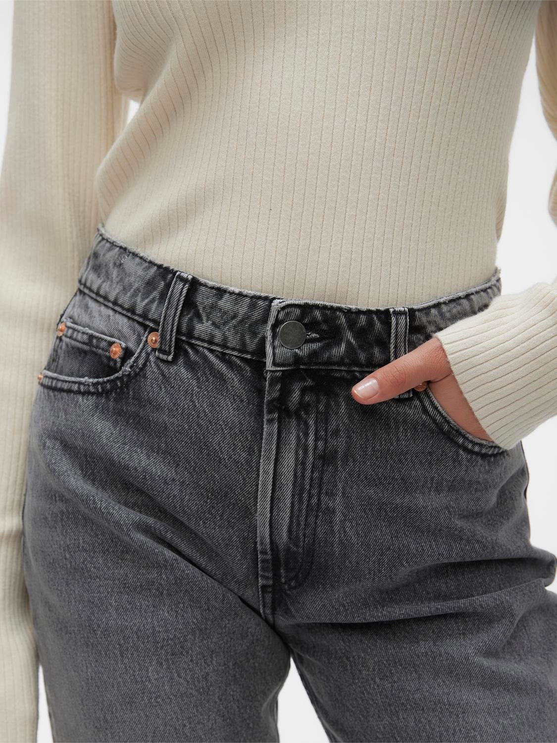 Vero Moda VMHAILEY Straight Fit Jeans -Medium Grey Denim - 10302819