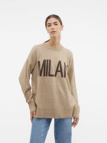 Vero Moda VMCITY Neulepuserot -Silver Mink - 10302823