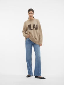 Vero Moda VMCITY Neulepuserot -Silver Mink - 10302823