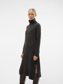 Vero Moda VMHURRICANE Dlhé šaty -Dark Grey Melange - 10302867