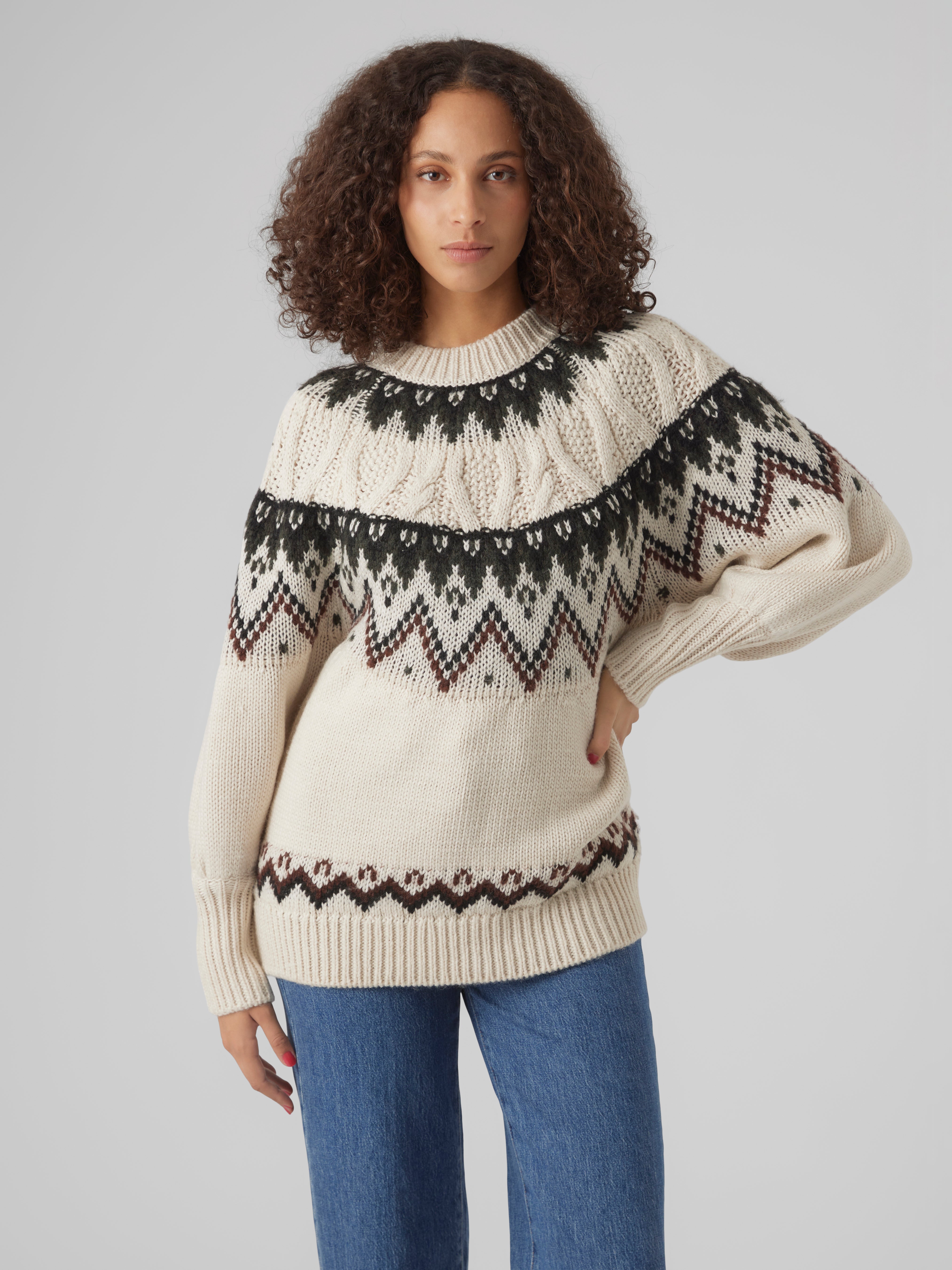 Knitted pullover | Light Grey | Vero Moda®