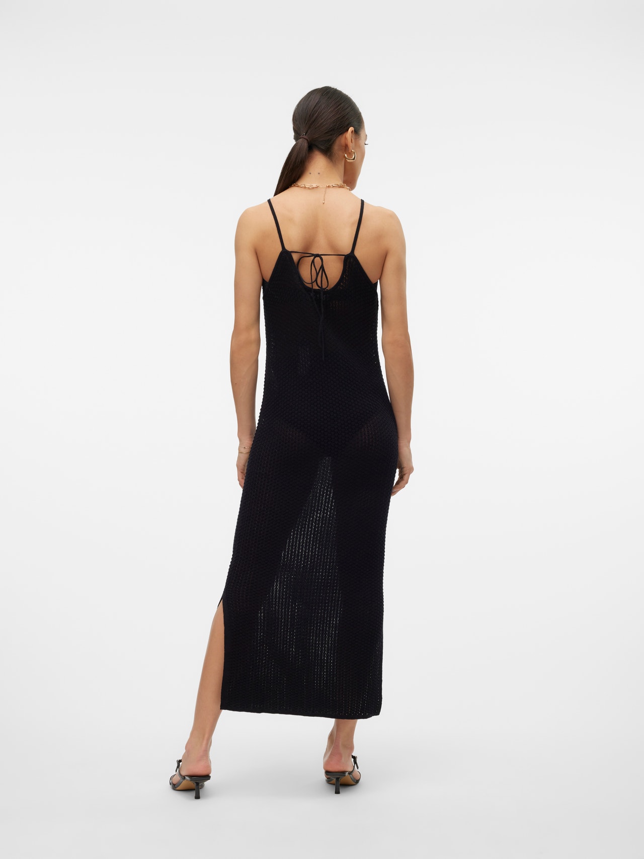 Vero Moda VMHAVANA Długa sukienka -Black - 10302921