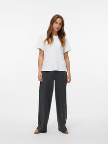 Vero Moda VMEVA High rise Trousers -Dark Grey Melange - 10302937