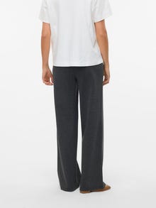 Vero Moda VMEVA High rise Trousers -Dark Grey Melange - 10302937