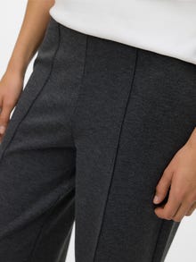 Vero Moda VMEVA High rise Trousers -Dark Grey Melange - 10302937