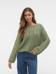 Vero Moda VMSANTORINI Pullover -Hedge Green - 10302947