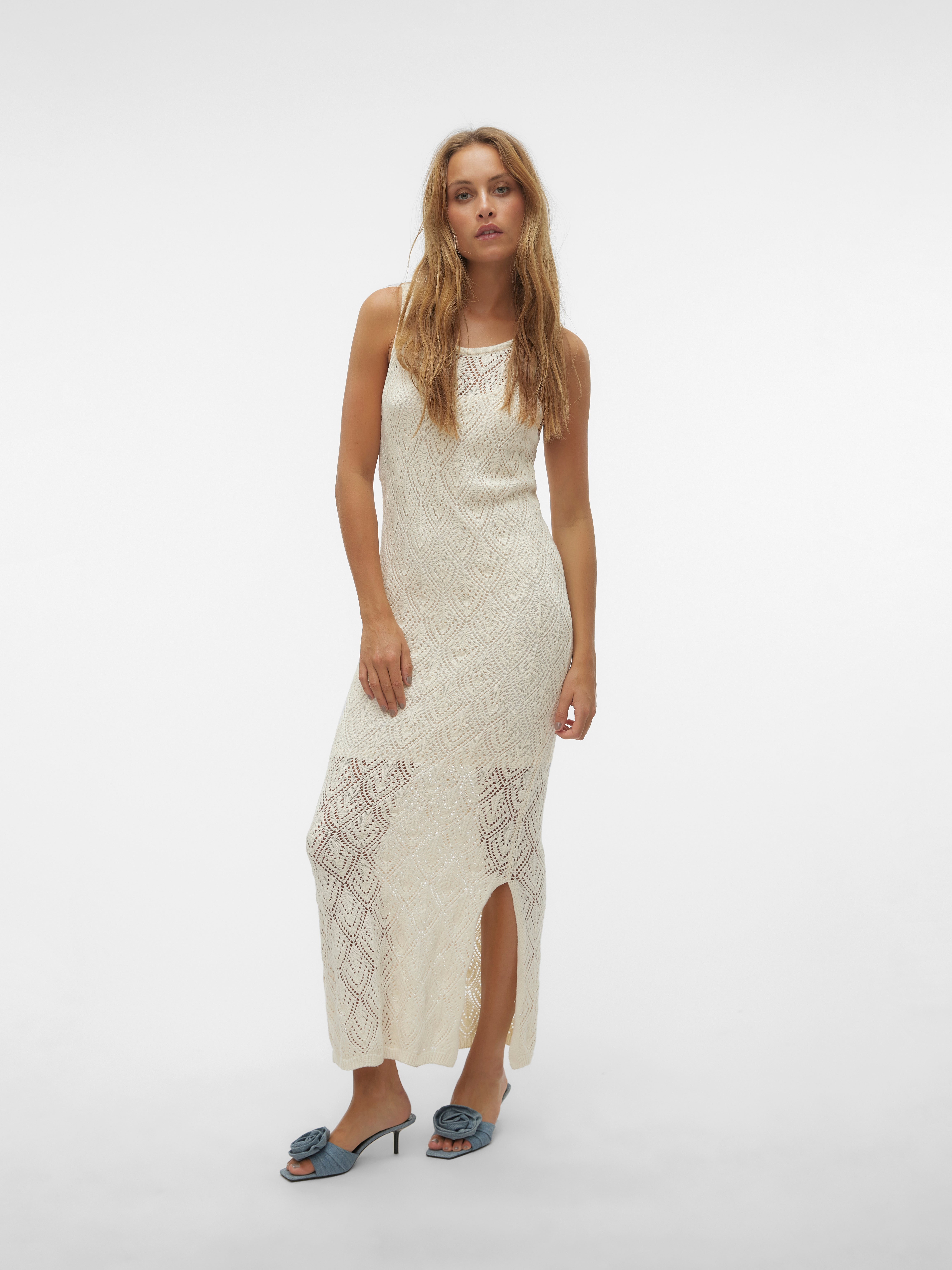 Robe D'été Volante Vero Moda - Bleu, Manches Courtes - Taille L - Neuve Avec étiquette