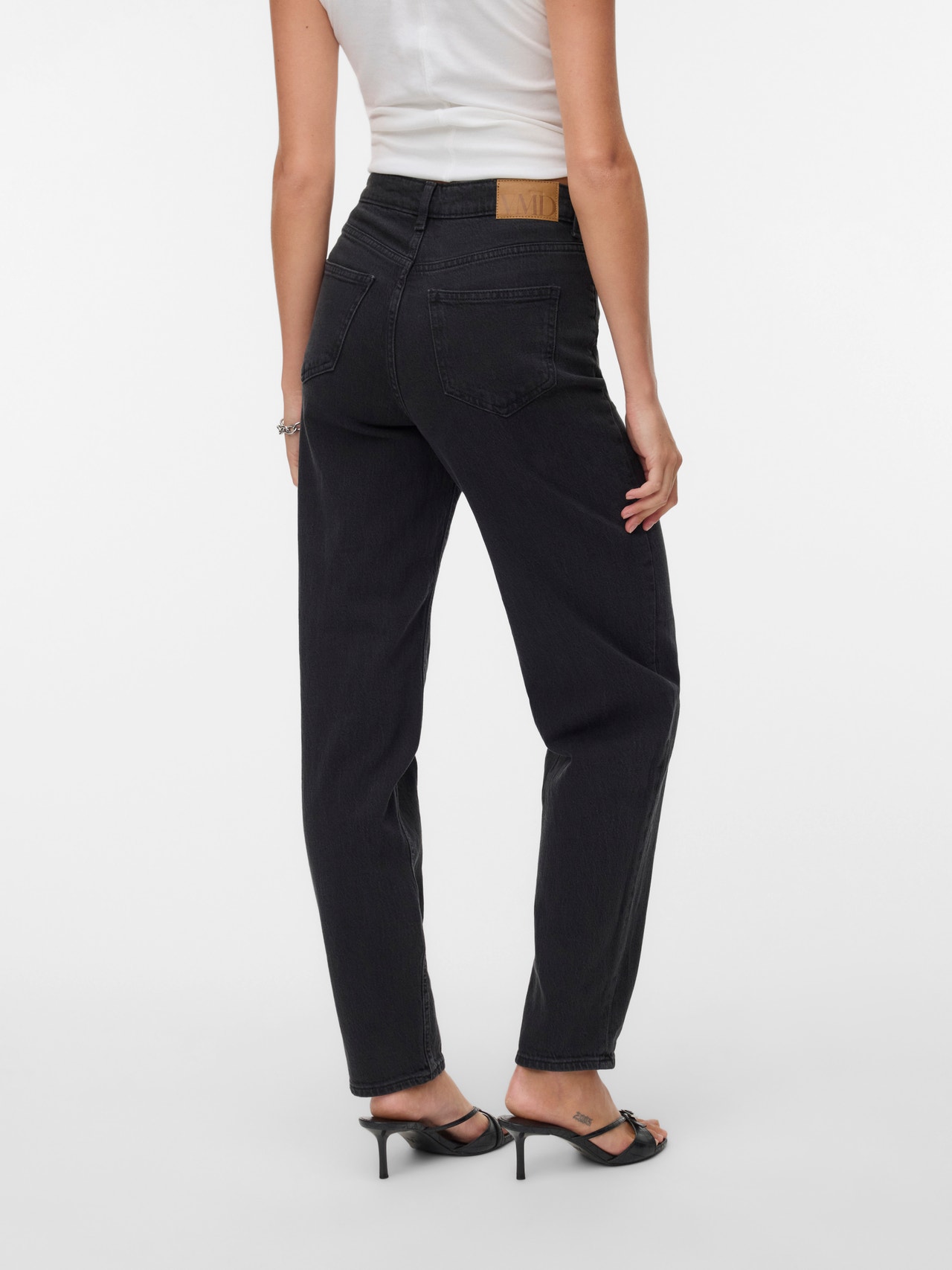Vero Moda Vmtessa Hr Mom Jeans Ra220 Ga Noos, Donkergrijs denim, 27W x 32L Vero Moda Vmtessa Hr Mom Jeans Ra220 Ga Noos, Donkergrijs denim, 27W x 32L