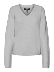 Vero Moda VMCRAIN Sweter -Light Grey Melange - 10303142