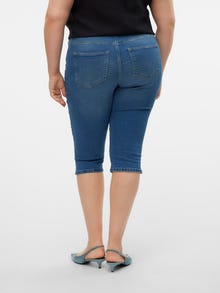 Vero Moda VMCJUNE Mid Rise Slim Fit Jeans -Medium Blue Denim - 10303171
