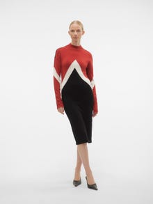 Vero Moda VMNANCY Lange jurk -Red Ochre - 10303186