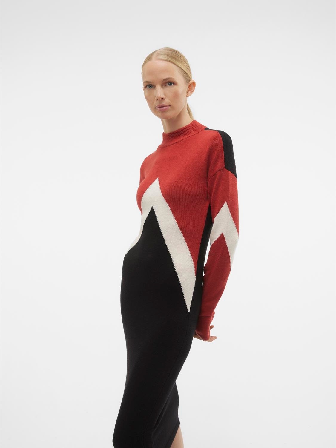 Vero Moda VMNANCY Langes Kleid -Red Ochre - 10303186