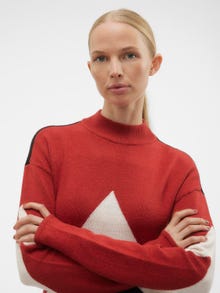 Vero Moda VMNANCY Lång klänning -Red Ochre - 10303186