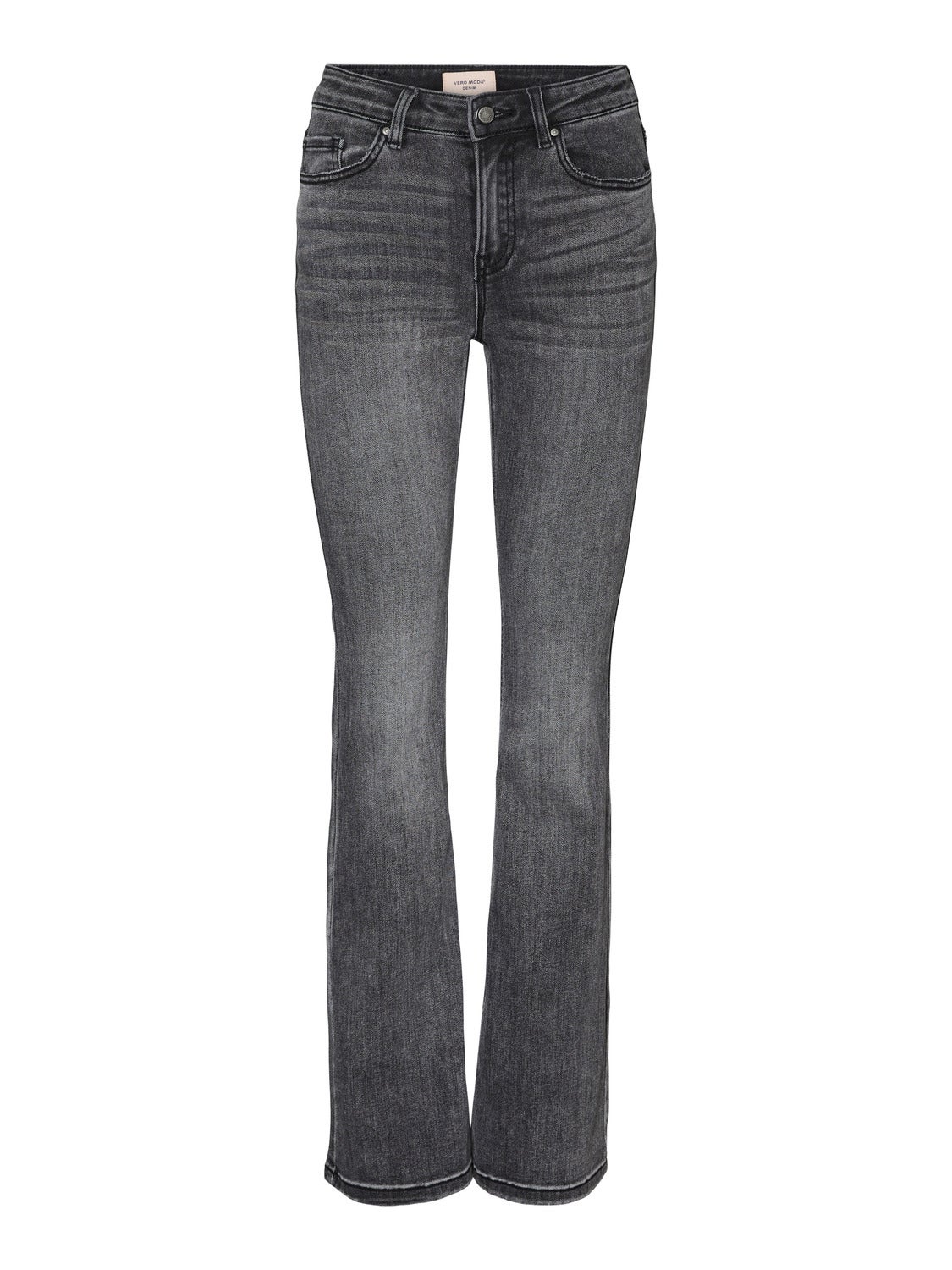 VMFLASH Mid rise Flared Fit Jeans | Medium Grey | Vero Moda®