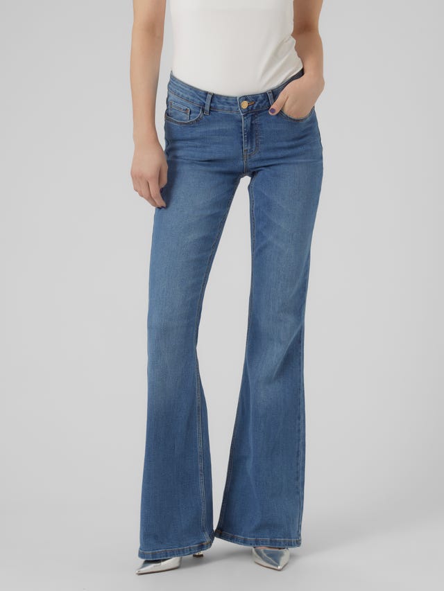 Vero Moda VMSIGI Niedrige Taille Ausgestellt Jeans - 10303205