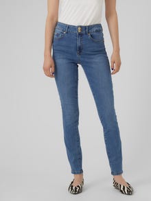 Vero Moda VMSOPHIA Krój flared Jeans -Medium Blue Denim - 10303208