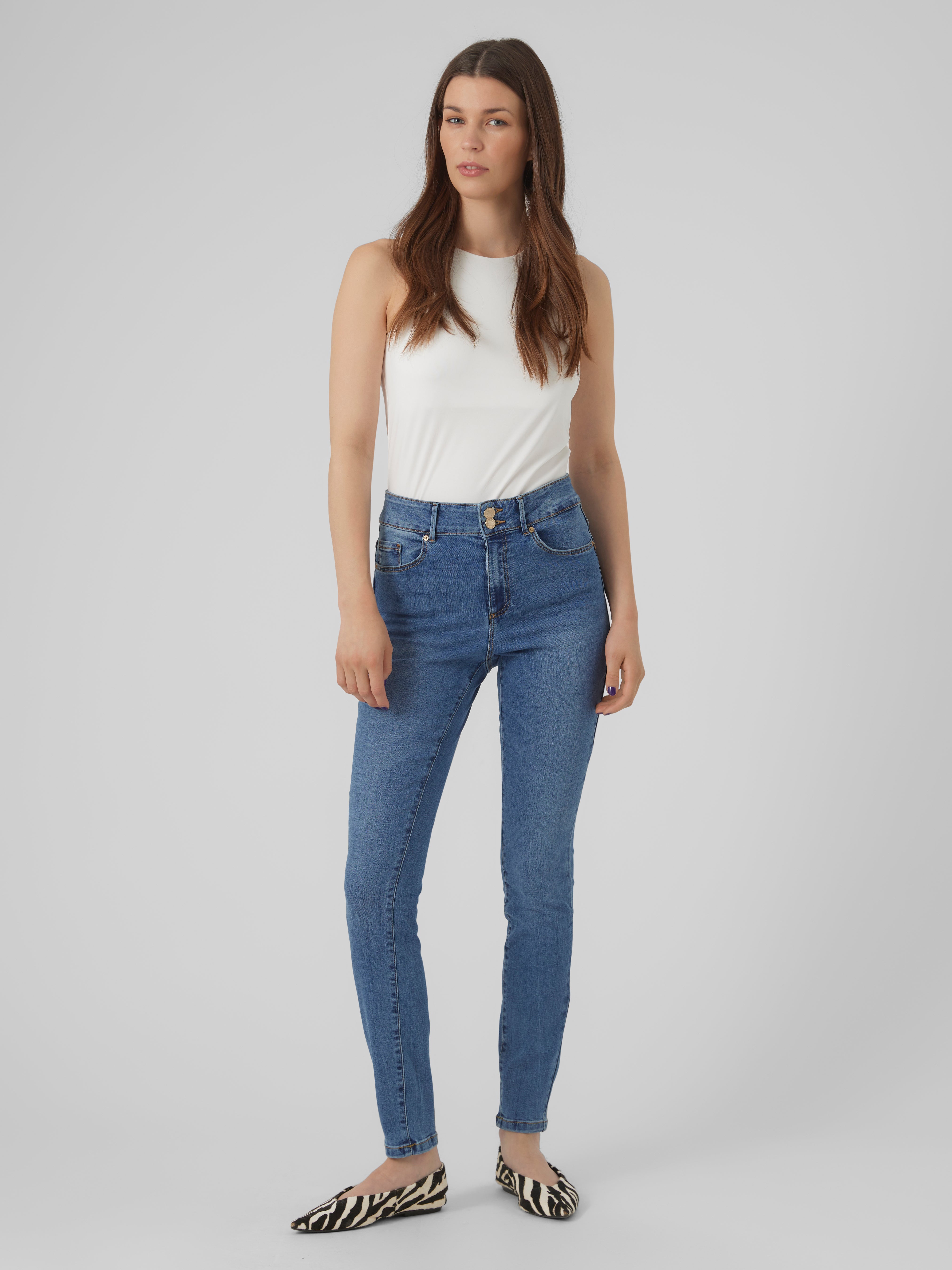 VMSOPHIA Korkea vyötärö Skinny fit Farkut