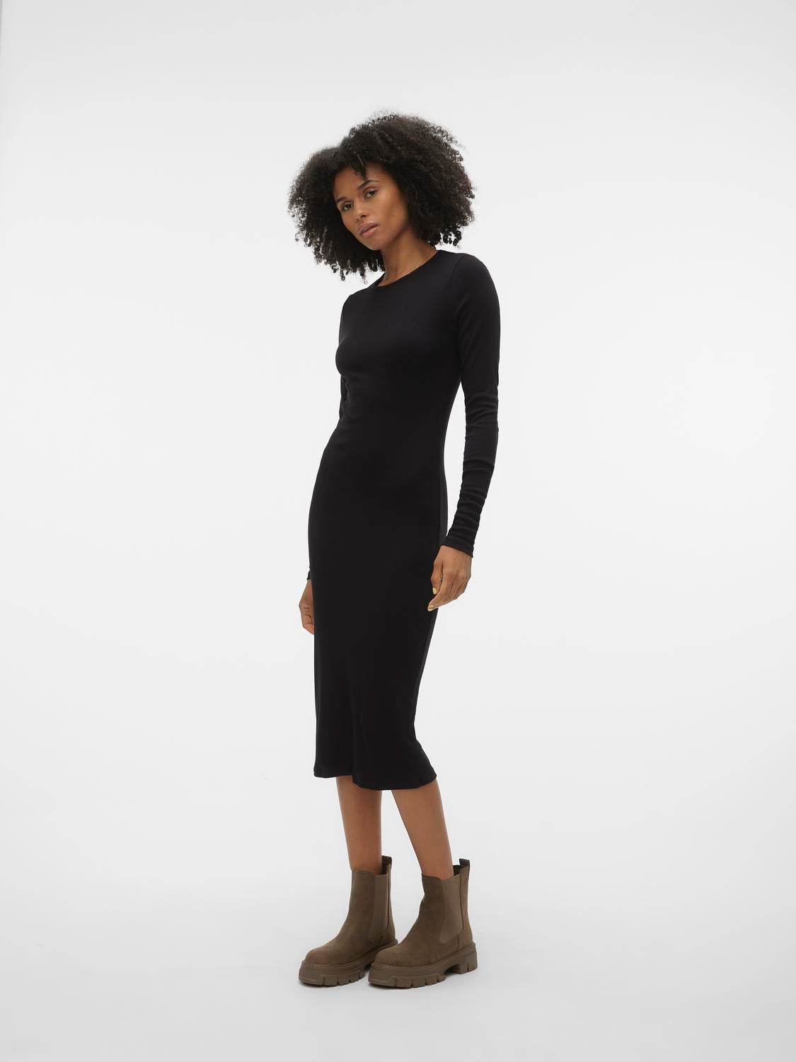 Slim fit O hals Petite Lange jurk with 30 discount Vero Moda