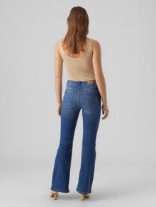 Vero Moda VMSELINA Høyt snitt Flared Fit Jeans -Medium Blue Denim - 10303271