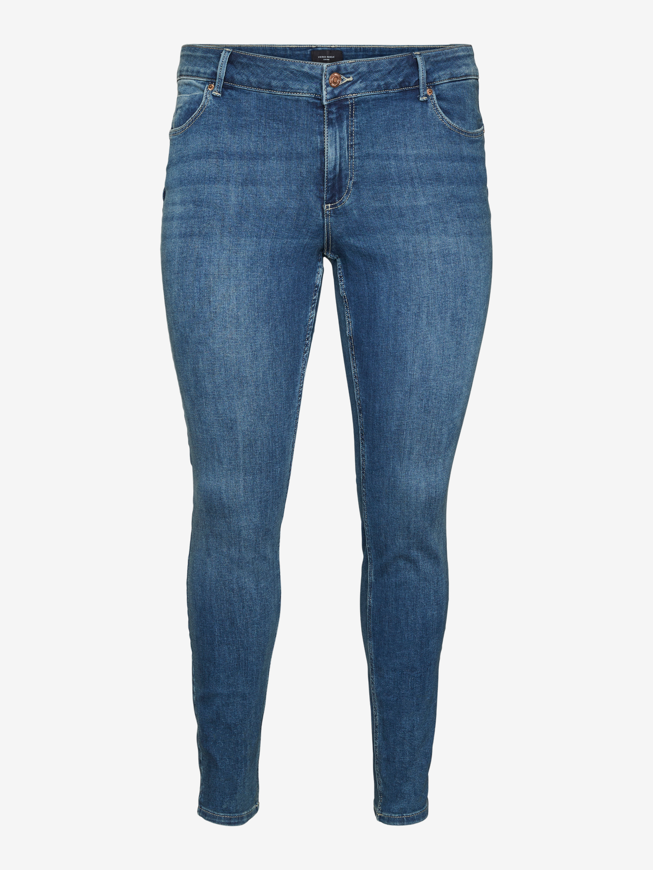 Vero Moda VMCSELA Talle medio Corte slim Vaqueros -Medium Blue Denim - 10303294