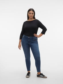 Vero Moda VMCSELA Mid rise Slim Fit Jeans -Medium Blue Denim - 10303294