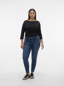 Vero Moda VMCSELA Mid rise Slim Fit Jeans -Medium Blue Denim - 10303294