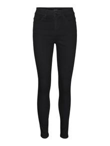 Vero Moda VMSOPHIA Hohe Taille Skinny Fit Jeans -Black Denim - 10303295