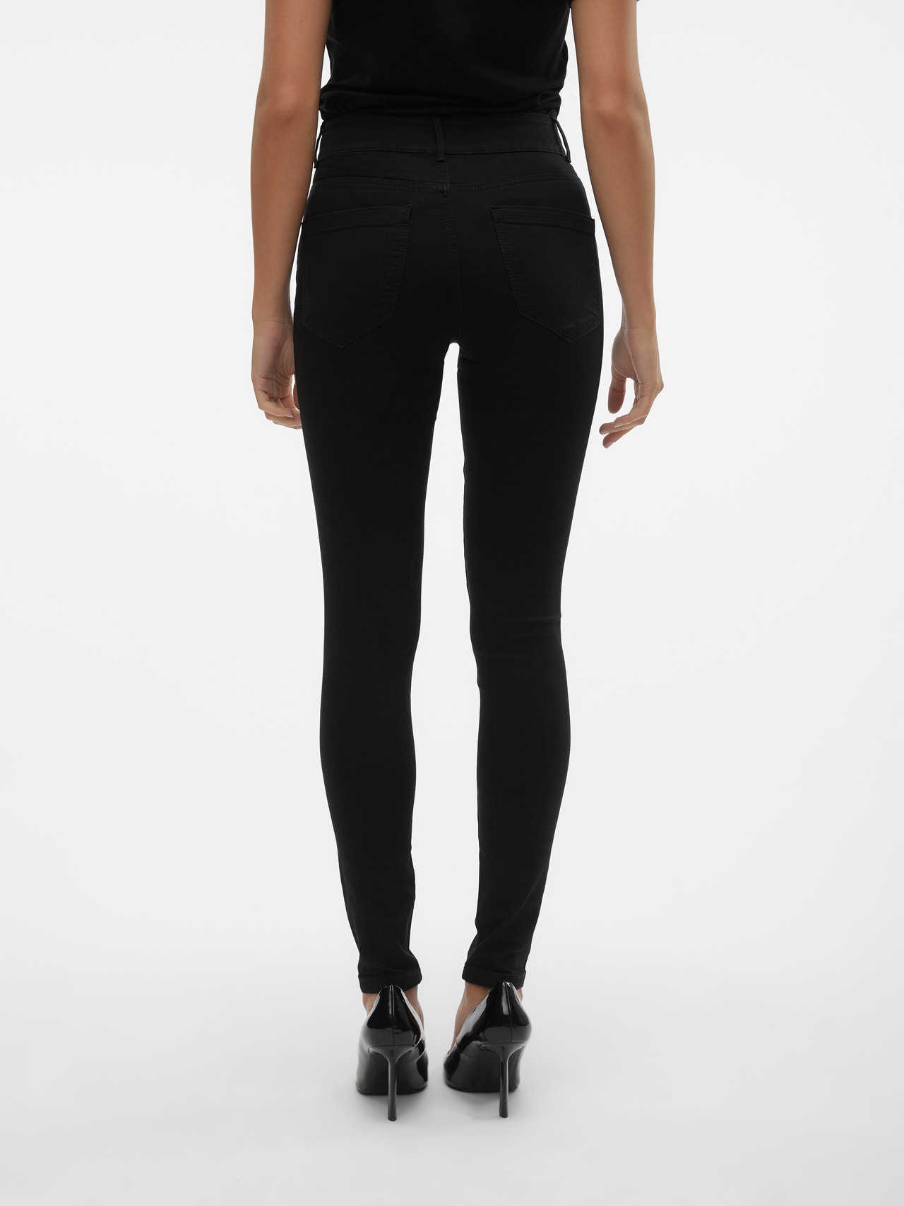 Vero Moda VMSOPHIA Skinny Fit Jeans -Black Denim - 10303295