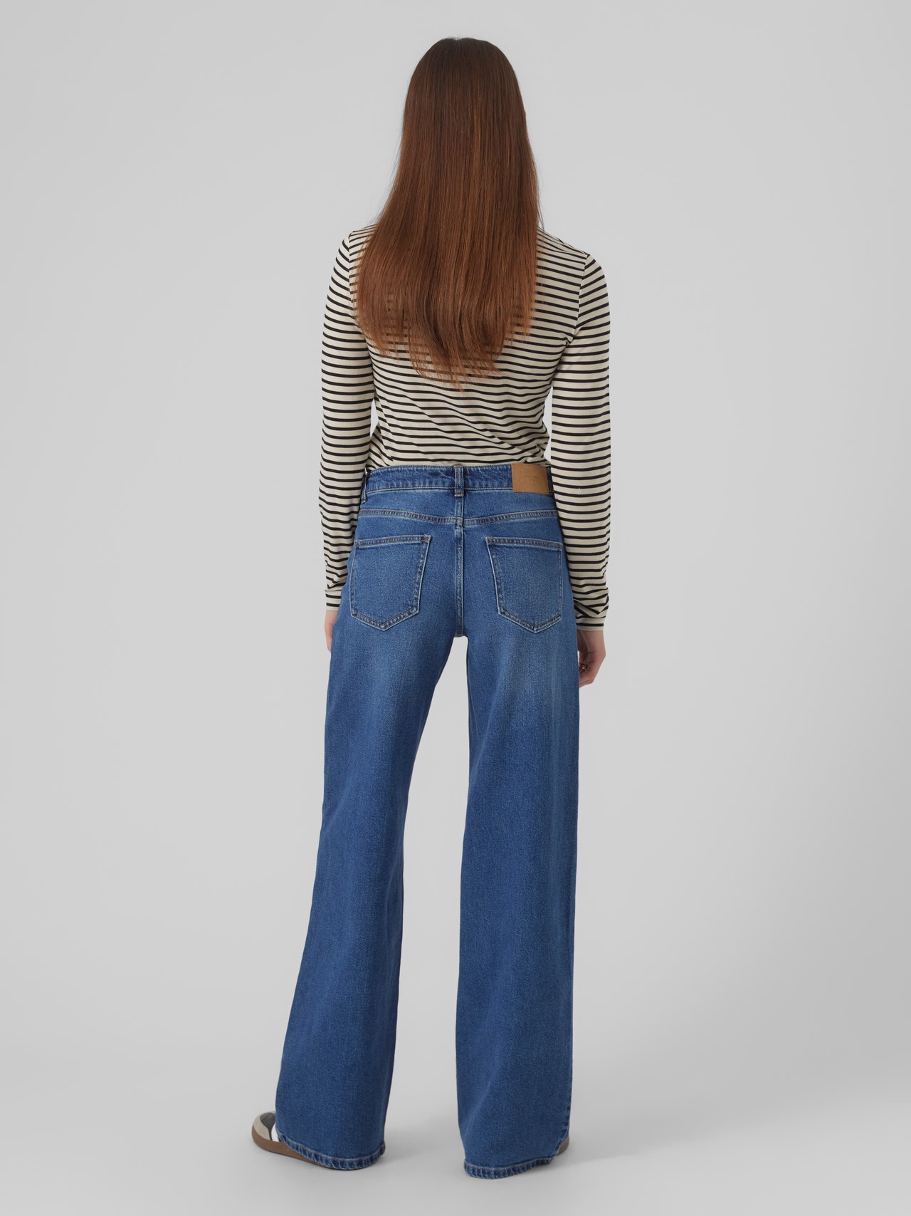 Vero Moda VMFAITH Lav talje Wide fit Jeans -Medium Blue Denim - 10303300